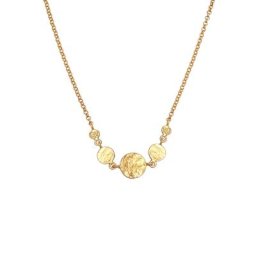 Elli Elli Halskette Coin Rund Plättchen Vintage 925 Silber Ketten Damen