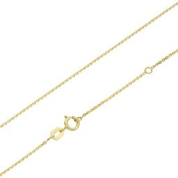 Luigi Merano Kette diamantierte Ankerkette, massiv, Gold 375 Ketten Gold Damen