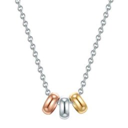 Trilani Halskette Sterling Silber in Silber/Gelbgold/Roségold Ketten Damen