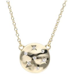 Smart Jewel Collier rund, mit Zirkonia Steinen, vergoldet, Silber 925 Ketten Gold Damen