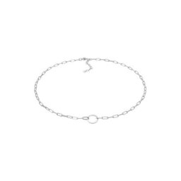 Elli PREMIUM Elli PREMIUM Halskette Gliederkette länglich Kreis Trend Geo 925 Silber Armbänder & Armreife Damen