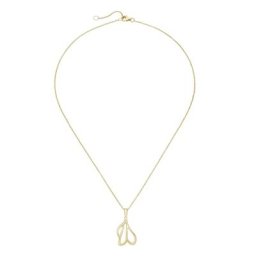 Luigi Merano Kette mit geschwungenem Anhänger, Gold 375 Ketten Gold Damen