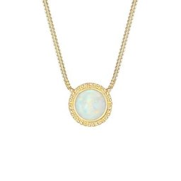 Elli Elli Halskette Vintage Boho Synthetischer Opal Trend 925er Silber Ketten Damen