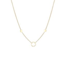 Elli Elli Halskette Kreis Plättchen Coin Geo Erbskette 925 Silber Ketten Damen