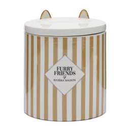 Riviera Maison Furry Friends Cat Vorratsbehälter Zubehör Hellbraun