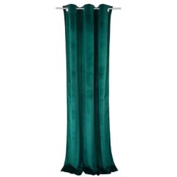 Tom Tailor Ösenvorhang mit Samtoptik 135x245cm FRENCH VELVET Dekoration Schwarz