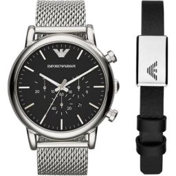 Emporio Armani Uhren-Set Edelstahl Schmuck-Set Herren