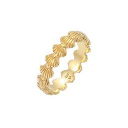 Elli Elli Ring Bandring Muscheln Maritim Beach Look 925 Silber Ringe Damen