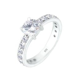 Elli Elli Ring Solitär Zirkonia 925 Sterling Silber Ringe Damen