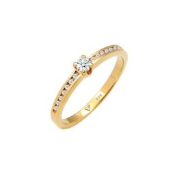 Elli DIAMONDS Elli DIAMONDS Ring Verlobungsring Diamant (0.18 ct.) 585 Gelbgold Ringe Damen