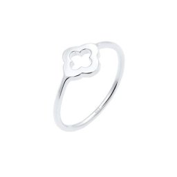 Elli Elli Ring Kleeblatt Glücksbringer Luck 925 Sterling Silber Ringe Damen