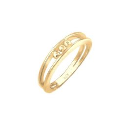 Elli Elli Ring Bandring Kugeln Geo Look Basic Zart 925er Silber Ringe Damen
