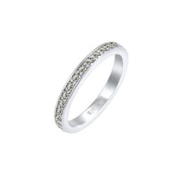 Elli Elli Ring Glamourös Kristalle 925 Sterling Silber Ringe Damen