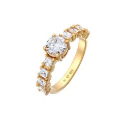 Elli Elli Ring Zirkonia Verlobung Eternity 925 Silber Ringe Damen