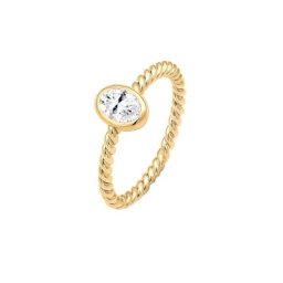 Elli PREMIUM Elli PREMIUM Ring Verlobung Topas Edelstein Gedreht 925er Silber Ringe Damen
