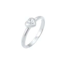 Elli Elli Ring Herz Symbol Verlobung Valentin Zirkonia 925 Silber Ringe Damen