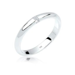 Elli DIAMONDS Elli DIAMONDS Ring Diamant 0.045 ct. Klassik Verlobung 925 Silber Ringe Damen