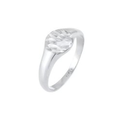 Elli Elli Ring Siegelring Royal Hammerschlag Trend 925 Silber Ringe Damen