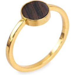 KERBHOLZ Damenring Edelstahl, Holz Ringe