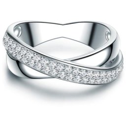 Trilani Ring Sterling Silber Zirkonia in Silber Ringe Damen