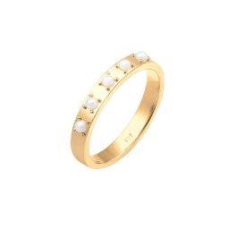 Elli Elli Ring Bandring Synthetische Perlen 925 Silber Ringe Damen