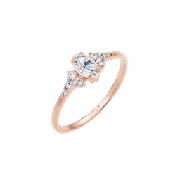 Elli Elli Ring Funkelnd Marquise Kristalle 925 Silber Ringe Damen