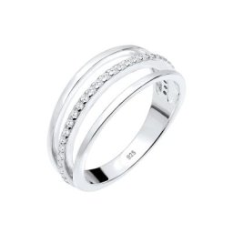 Elli Elli Ring Lagen Zirkonia 925er Sterling Silber Ringe Damen