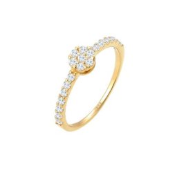 Elli PREMIUM Elli PREMIUM Ring Verlobungsring Topas Edelstein Fein 585 Gelbgold Ringe Damen