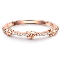 Glanzstücke München Ring Sterling Silber Zirkonia in Roségold Ringe Damen