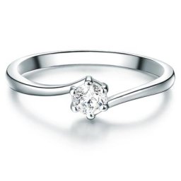 Trilani Ring Sterling Silber Zirkonia in Silber Ringe Damen