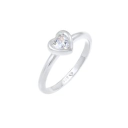 Elli Elli Ring Herz Liebe Verlobung Zirkonia Kristall 925 Silber Ringe Damen