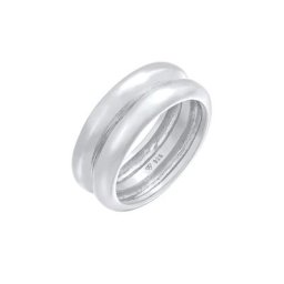 Elli PREMIUM Elli PREMIUM Ring Bandring Double Unisex 925 Ring Ringe Damen