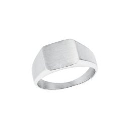 s.Oliver Ring für Herren, Edelstahl Herrenschmuck Weiss