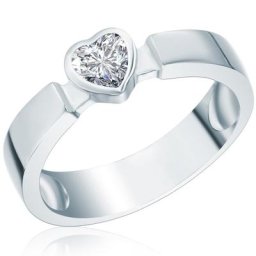 Rafaela Donata Ring Herz Sterling Silber Zirkonia in Silber Ringe Damen
