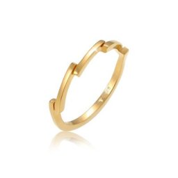 Elli Elli Ring Zick Zack Form Trend Basic 925 Sterling Silber Ringe Damen