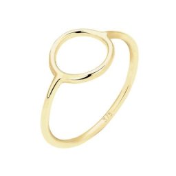 Elli PREMIUM Elli PREMIUM Ring Geo Trend Look Kreis Statement 375 Gelbgold Ringe Damen