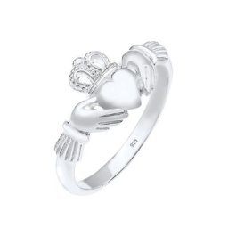 Elli Elli Ring Claddagh Herz Krone Königlich 925 Silber Ringe Damen