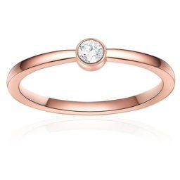 Eastside Ring Edelstahl Zirkonia in Roségold Ringe Damen