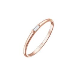 Elli PREMIUM Elli PREMIUM Ring Liebe Zart Edel Geo Topas 750 Roségold Ringe Damen