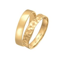 KUZZOI KUZZOI Ring Kuzzoi Ring Set Basic Gehämmert 925 Silber Ringe Herren