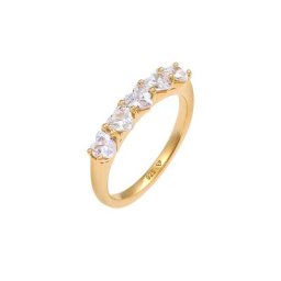 Elli Elli Ring Herz Zirkonia Memoire Verlobung 925 Silber Ringe Damen