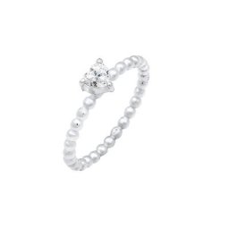 Elli Elli Ring Verlobungsring Herz Zirkonia Kristall 925 Silber Ringe Damen