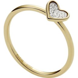 Fossil Damenring Edelstahl Ringe