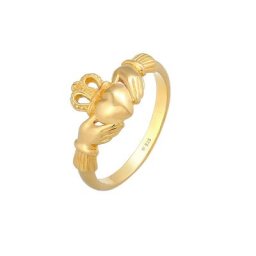 Elli Elli Ring Claddagh Herz Krone Königlich 925 Silber Ringe Damen