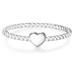 Glanzstücke München Ring Herz Sterling Silber in Silber Ringe Damen