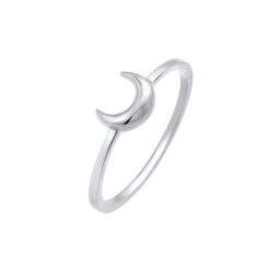 Elli Elli Ring Halbmond Mond Astro Basic 925 Silber Ringe Damen
