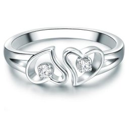 Trilani Ring Sterling Silber Zirkonia in Silber Ringe Damen