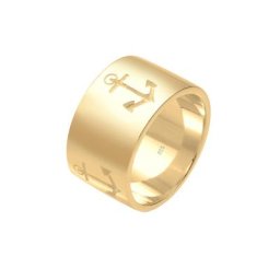 Elli Elli Ring Basic Bandring Symbol Anker Maritim 925 Silber Ringe Damen