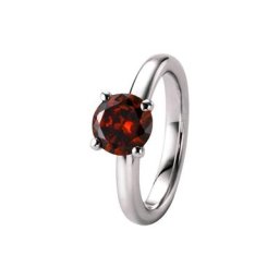 Giorgio Martello Milano Ring mit braunem Zirkonia, Silber 925 Ringe Braun Damen