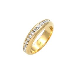 Elli PREMIUM Elli PREMIUM Ring Cocktail Bandring Kristalle 925 Silber Ringe Damen